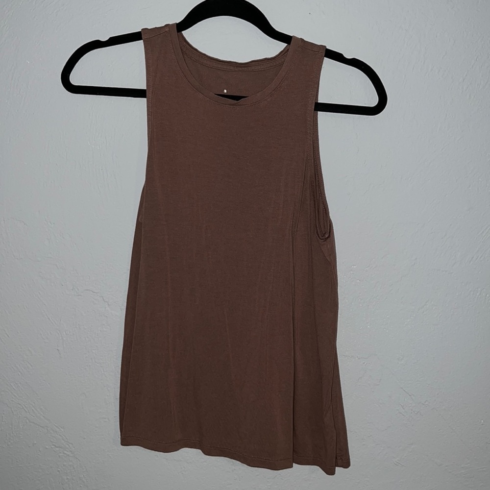 Beige/brown tank top